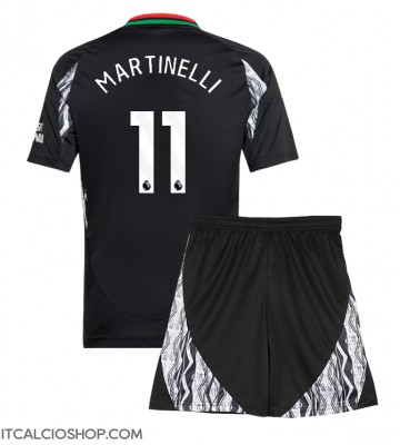 Arsenal Gabriel Martinelli #11 Seconda Maglia Bambino 2024-25 Manica Corta (+ Pantaloni corti)